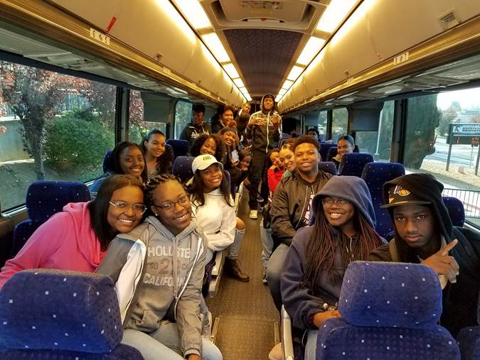 Students on a field trip